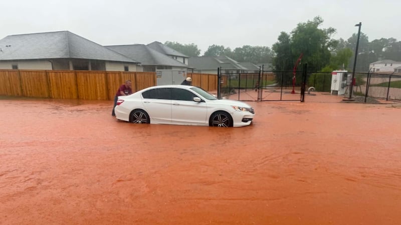 Flooding on Starling Mill Trail in Huntsville on Sunday, June 7, 2026.