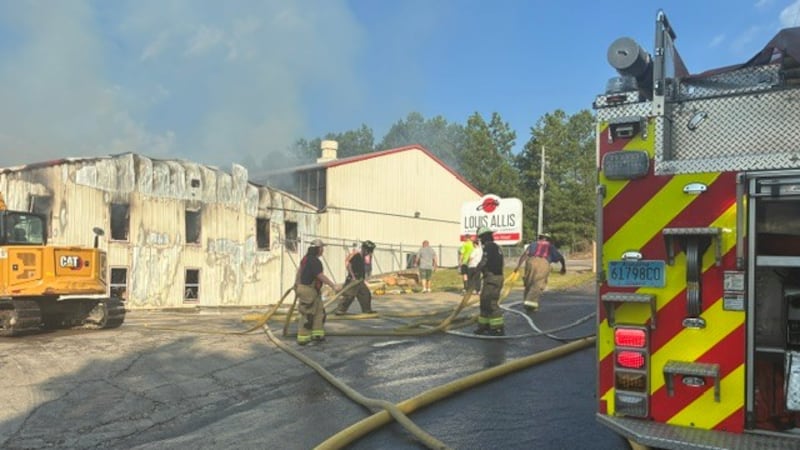 Firefighters in Warrior responded to a business fire at Louis Allis Saturday morning.