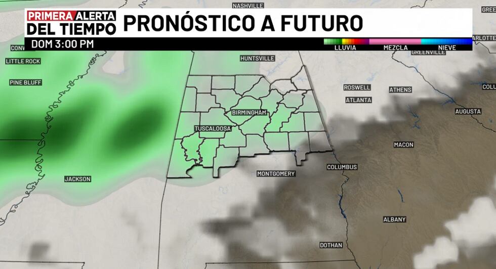 Pronóstico a futuro - domingo 3 p.m.