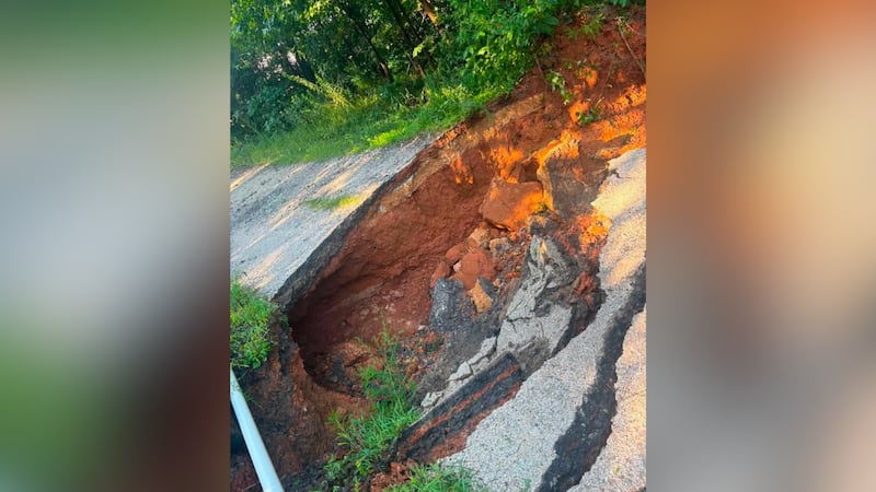 Officials with the West Blount Fire District said they were notified of the washed-out road,...