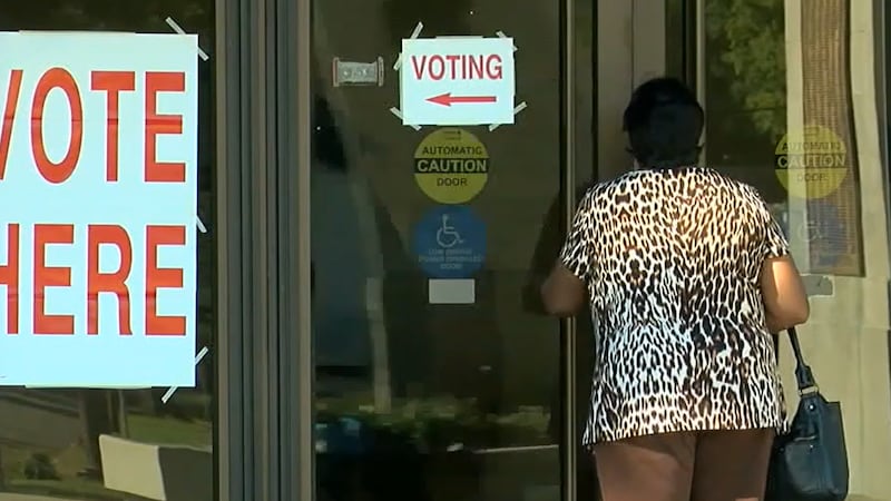 Voter going to vote