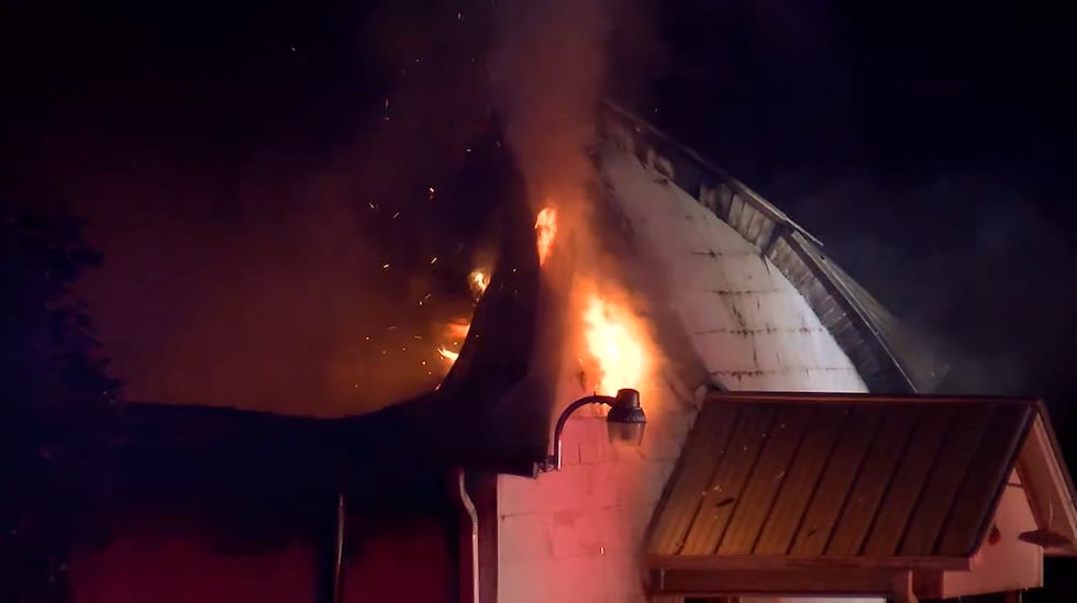 La Iglesia Bautista Misionera de Goodsprings fue destruida por un incendio.