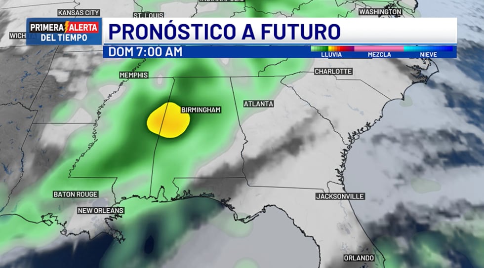 Pronóstico a futuro - domingo, 7 a.m.