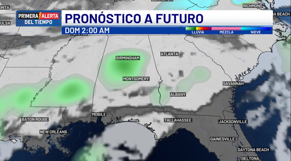 Pronóstico a futuro - domingo, 2 a.m.