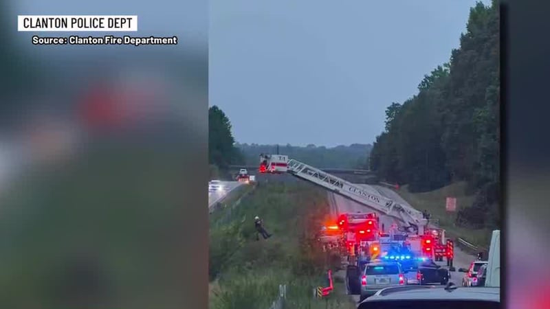 Crash on I-65 in Chilton County turns into rescue from creek