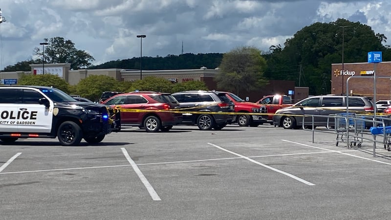 A fight in the Gadsden Walmart parking lot led to several cars being shot up.