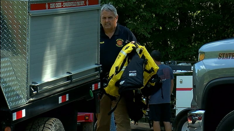 First Responders with dive gear