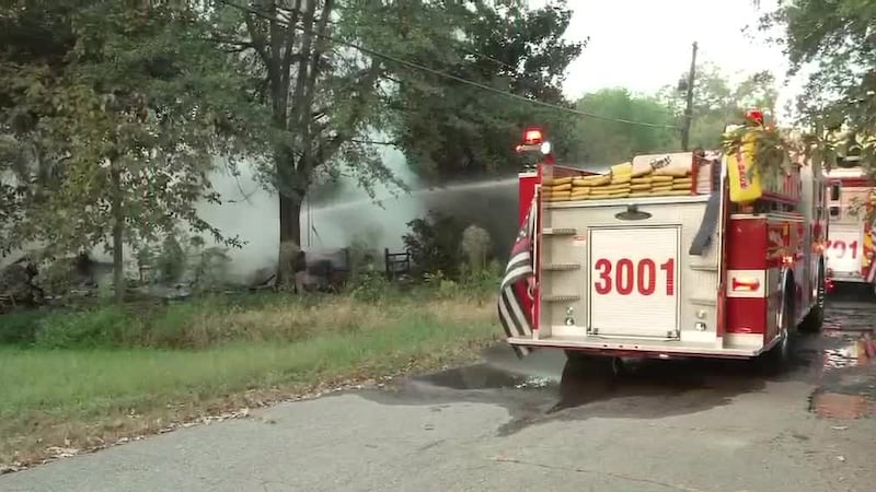 House fire on Java Avenue