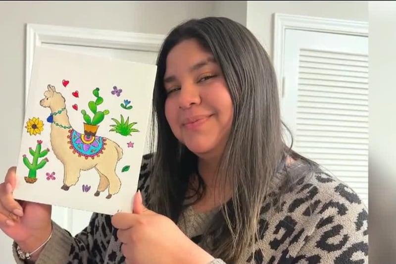 Paola migrante venezolana