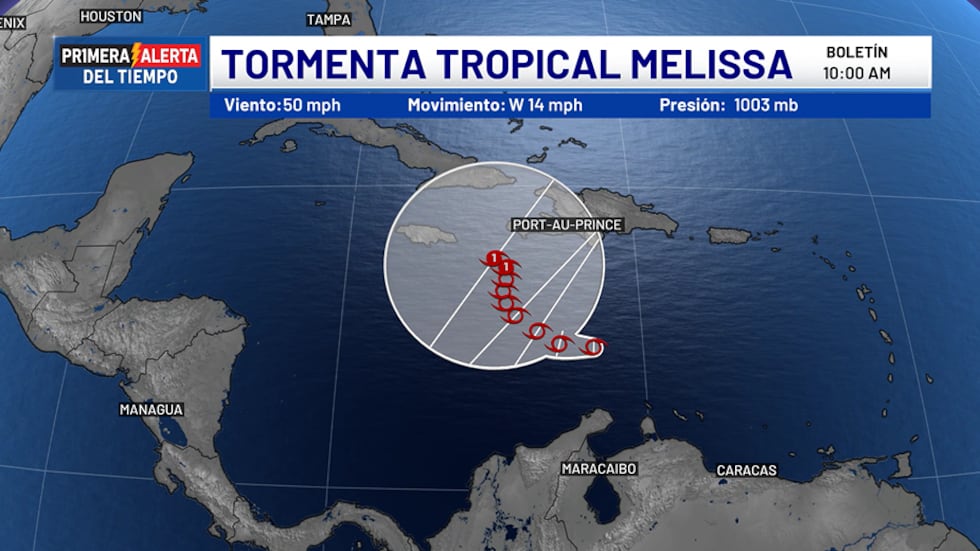 Tormenta tropical Melissa - boletín, 10 a.m.