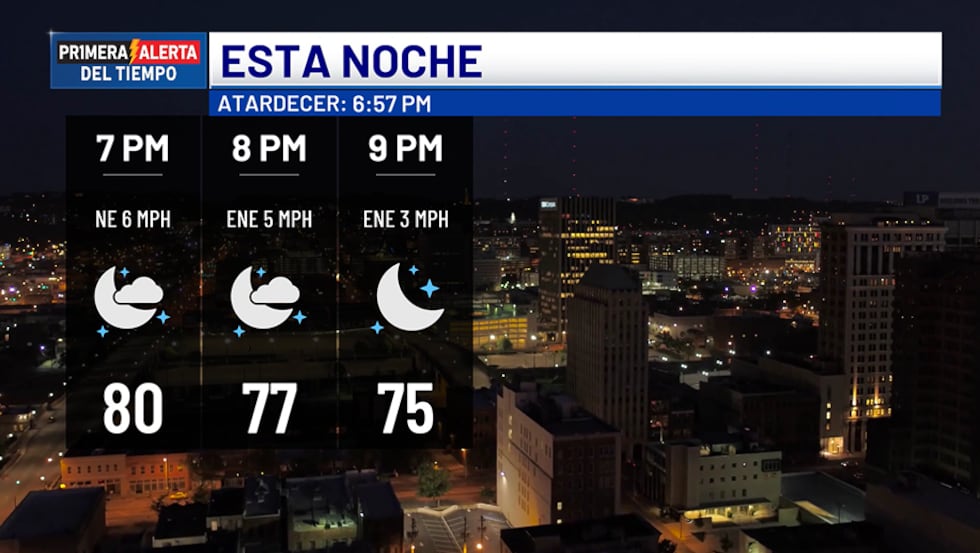 Pronóstico para esta noche