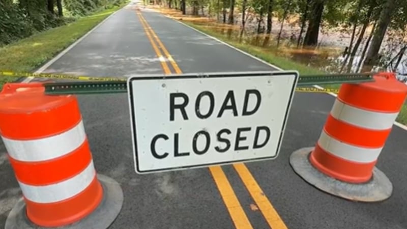 Road closed in Carroll County after weekend flash floods