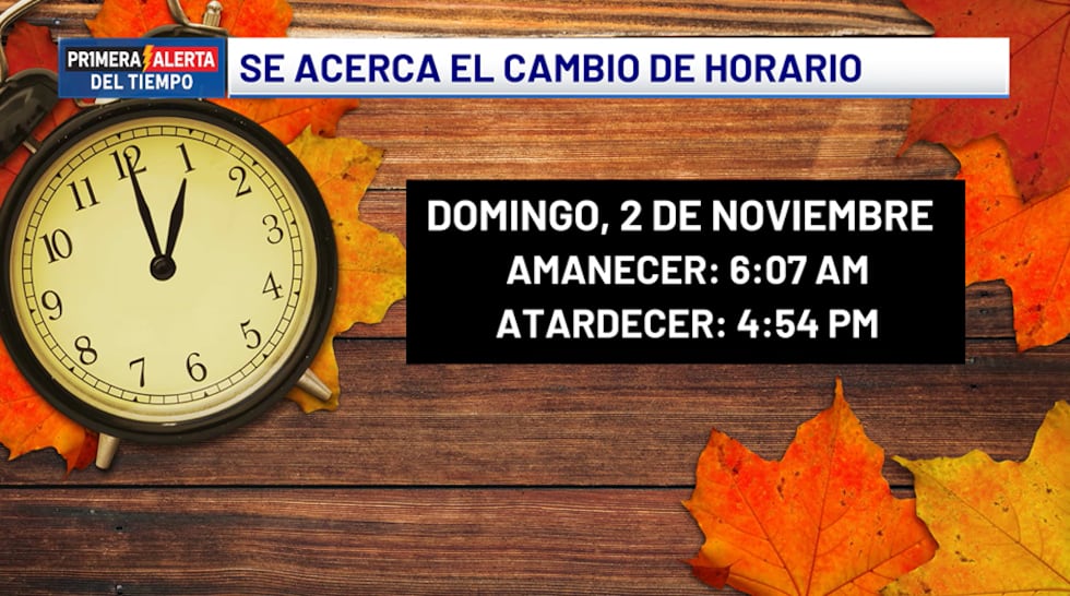 Cambio de horario - 2 de noviembre