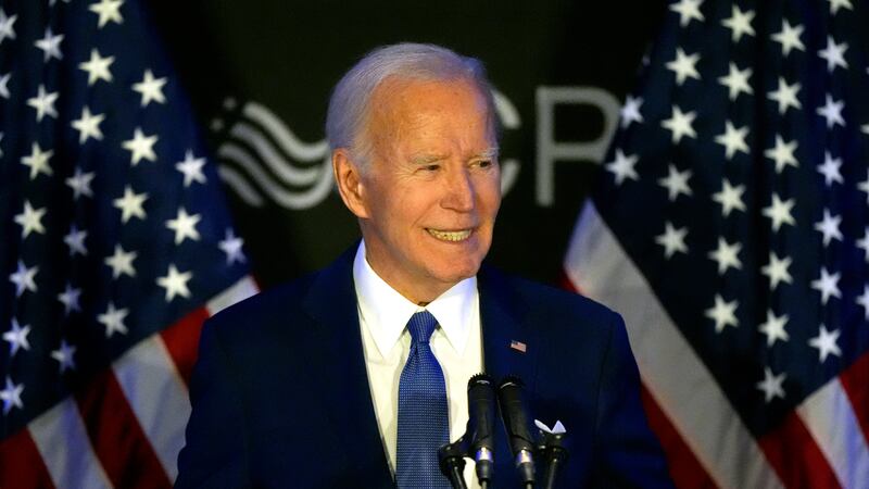 El expresidente de Estados Unidos, Joe Biden, habla en la conferencia de Defensores, Asesores ...
