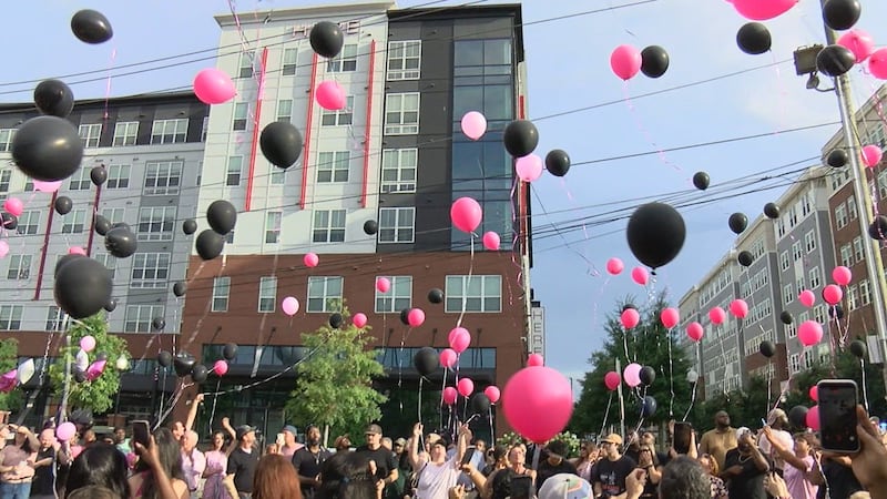 Even after an afternoon of rain, dozens of people gathered Sunday evening behind Buffalo...