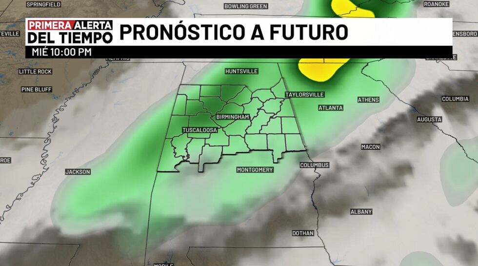 Pronóstico a futuro - miércoles 10 p.m.
