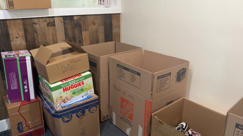 Donation center in Hoover to help those affected by the earthquakes in Venezuela.