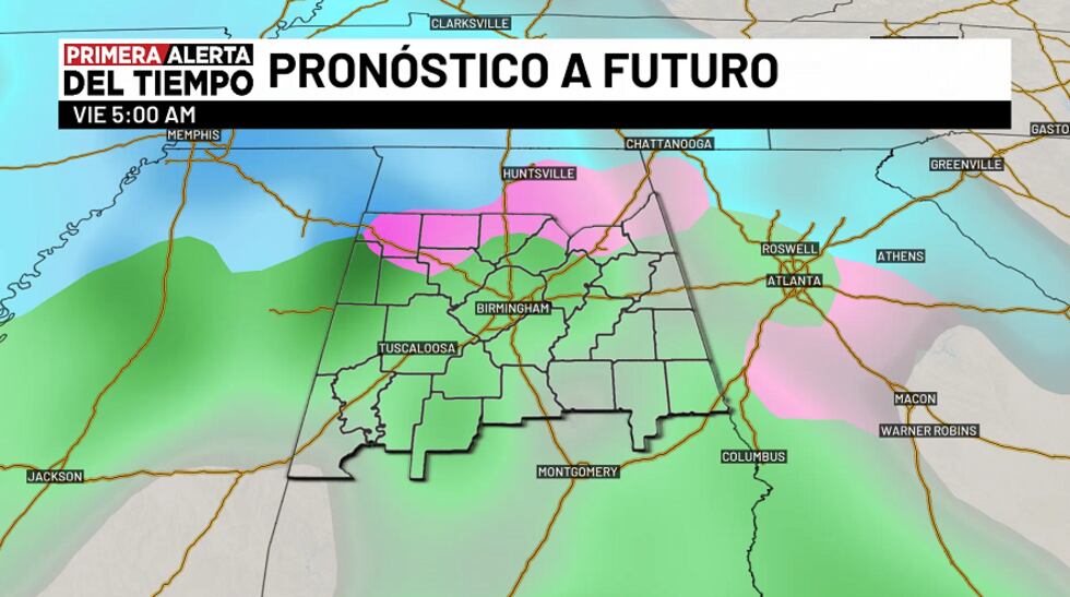 Pronóstico a futuro - viernes 5 a.m.