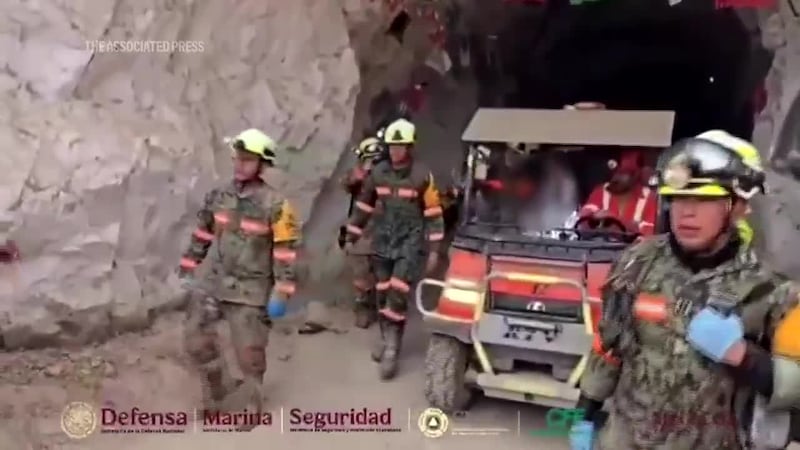 A Mexican miner, who had been trapped for nearly 14 days following a collapse in the northern...