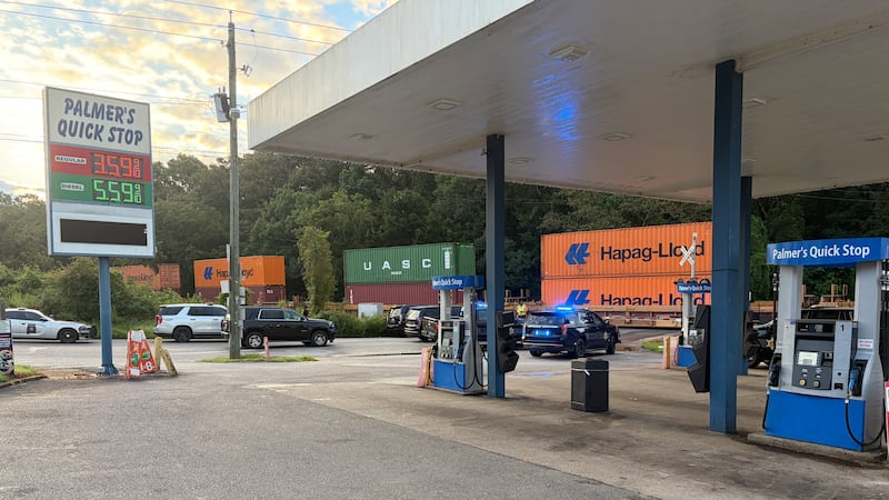 Emergency crews are on scene at Irvington-Bayou La Batre Highway near U.S. 90 where a freight...