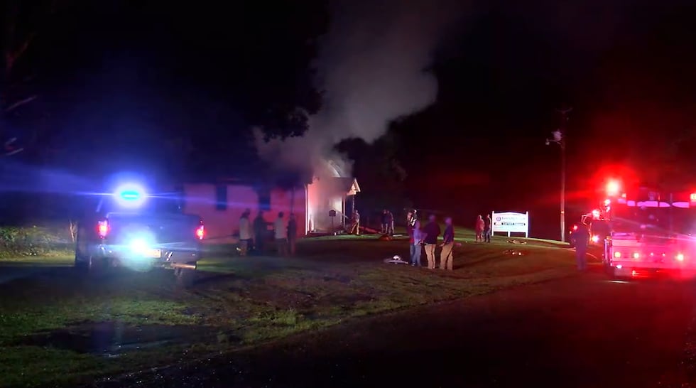 La Iglesia Bautista Misionera de Goodsprings fue destruida por un incendio.