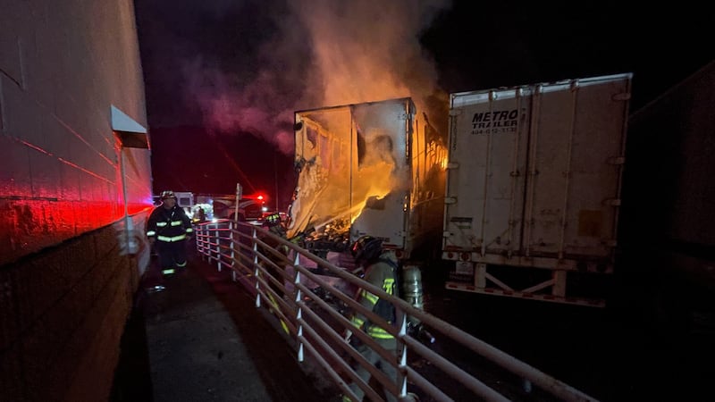 Center Point firefighters are investigating a fire that damaged 18-wheeler storage trailers...