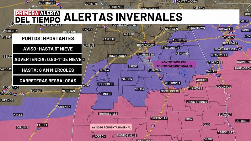 Alertas invernales