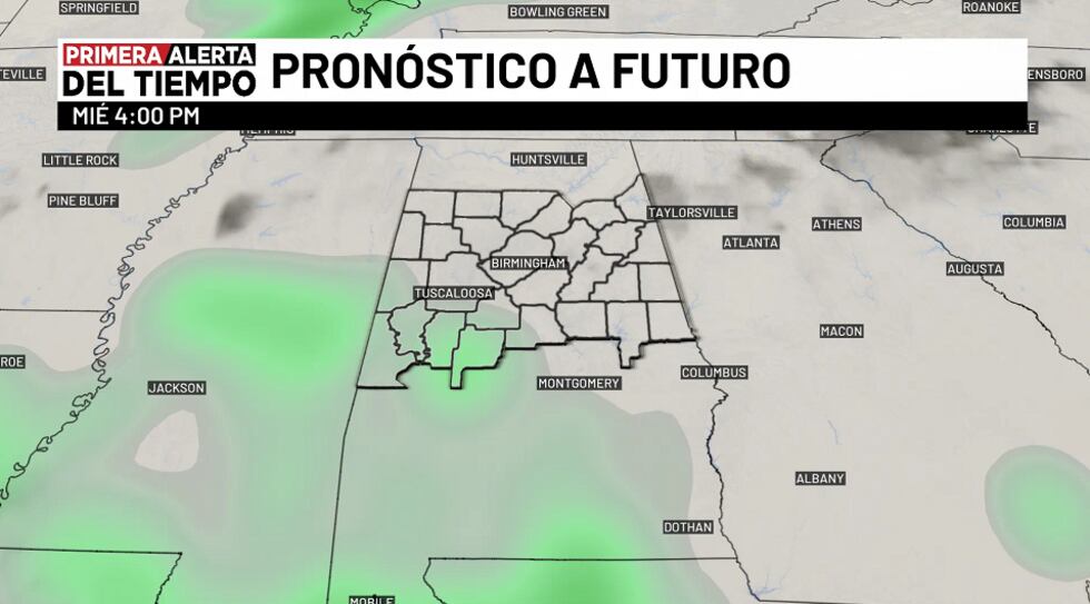 Pronóstico a futuro - miércoles 4 p.m.