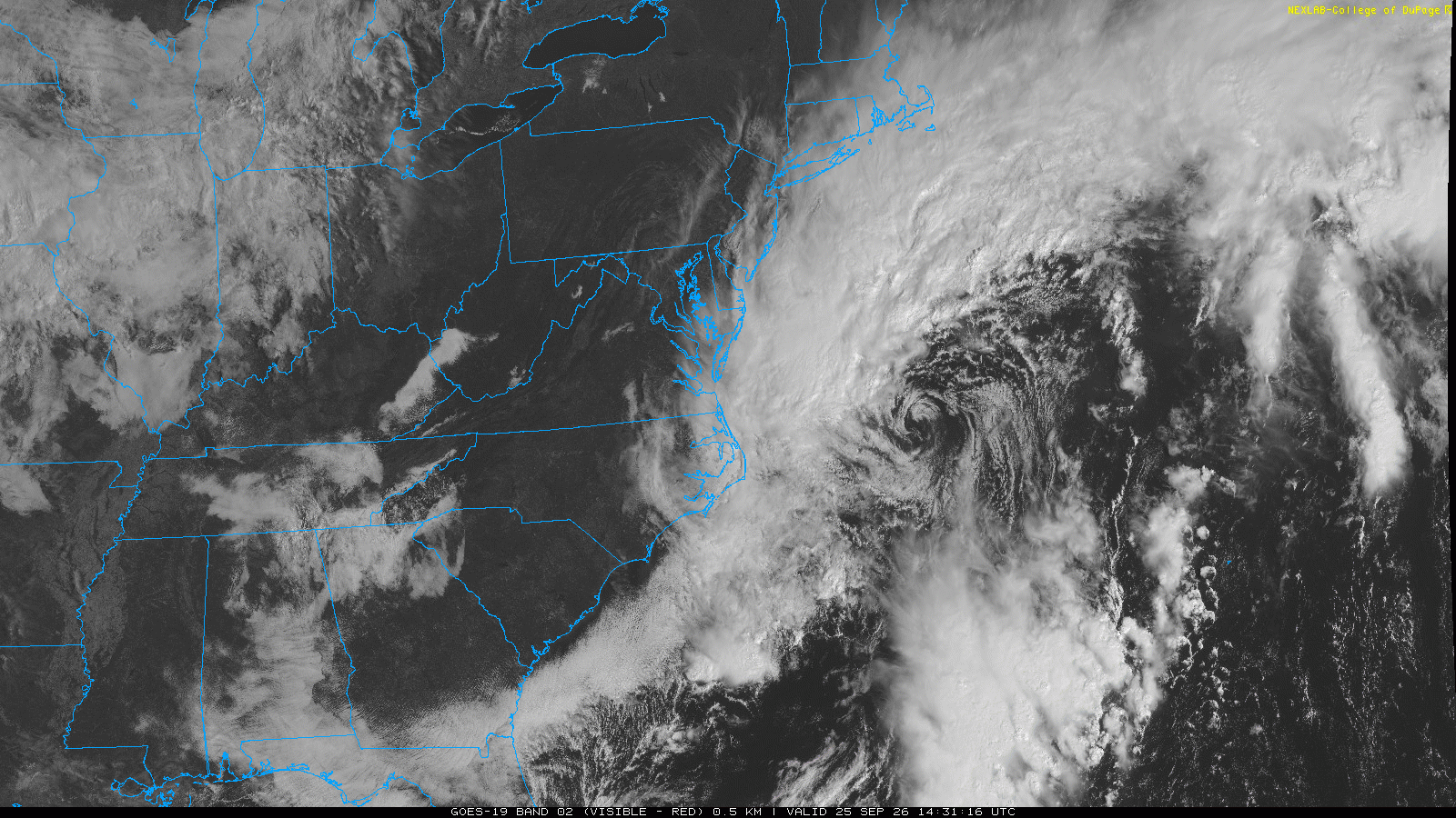 El Nor'easter se ha fortalecido y se espera que impacte la costa el fin de semana.
