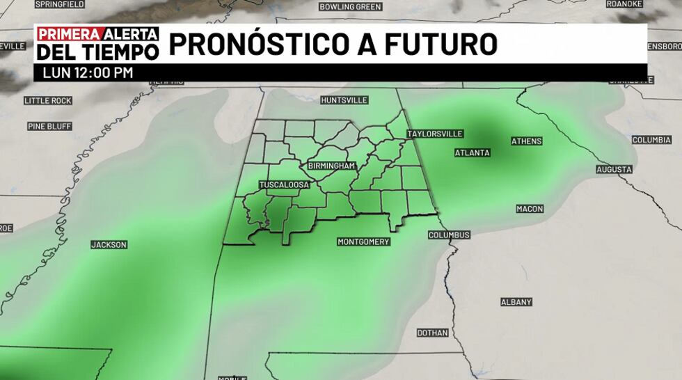 Pronóstico a futuro - lunes 12 p.m.