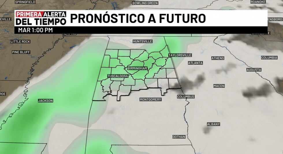 Pronóstico a futuro - martes 1 p.m.