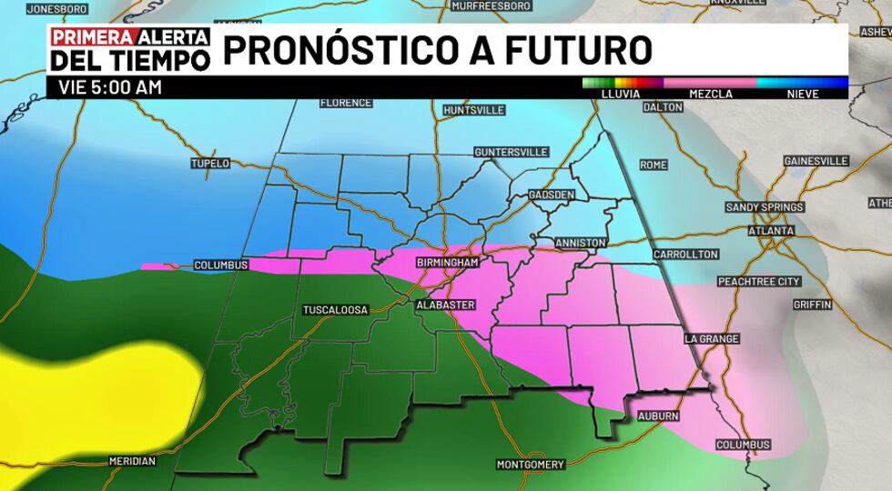 Pronóstico a futuro - viernes 5 a.m.