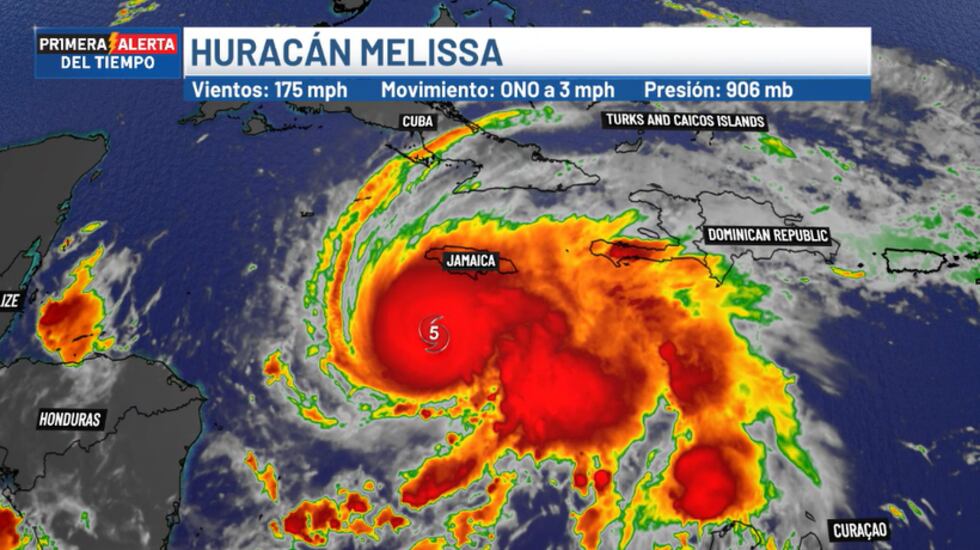 Huracán Melissa - boletín, 1 p.m.