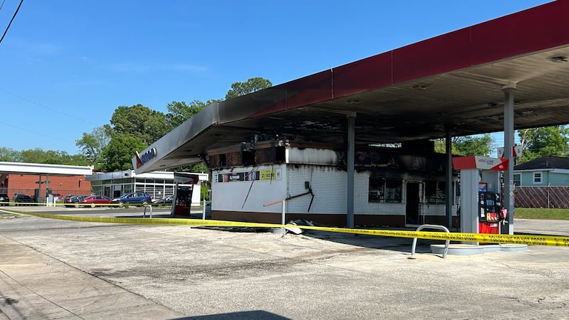 Overnight fire at gas station in Birmingham