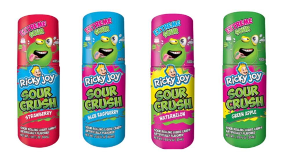 More than 2.3 million bottles of Sour Crush rolling liquid candy were recalled because the...