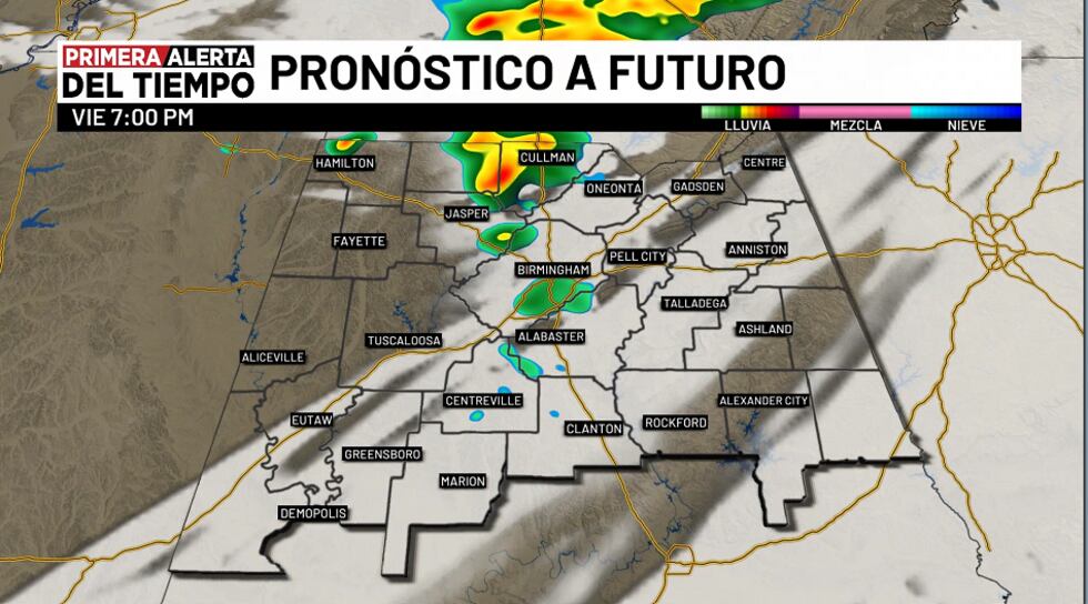 Pronóstico a futuro - 7 p.m.