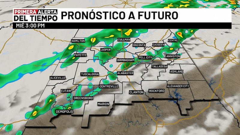 Pronóstico a futuro - miércoles 3 p.m.
