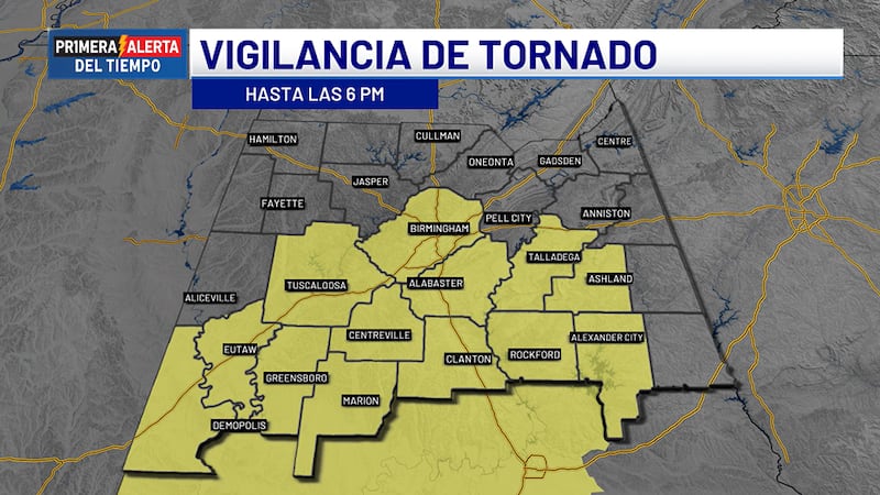 Vigilancia de tornado - hasta las 6 p.m.