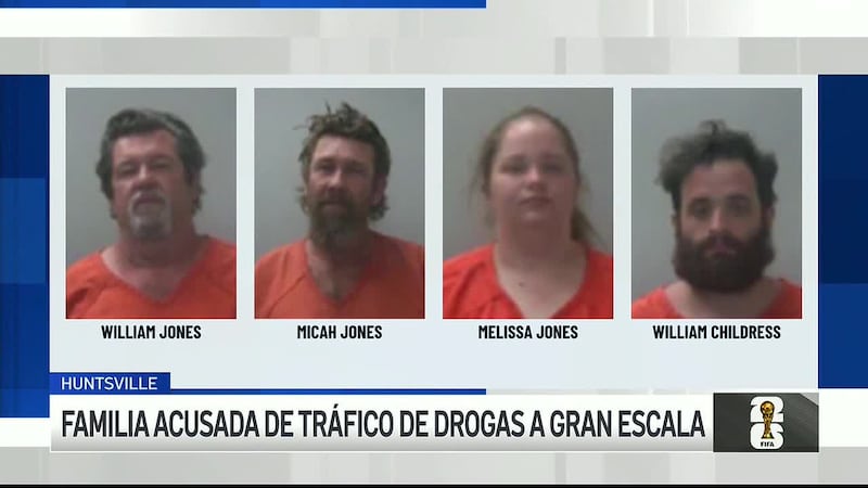 Resultó ser un negocio familiar; fueron arrestados en Huntsville.