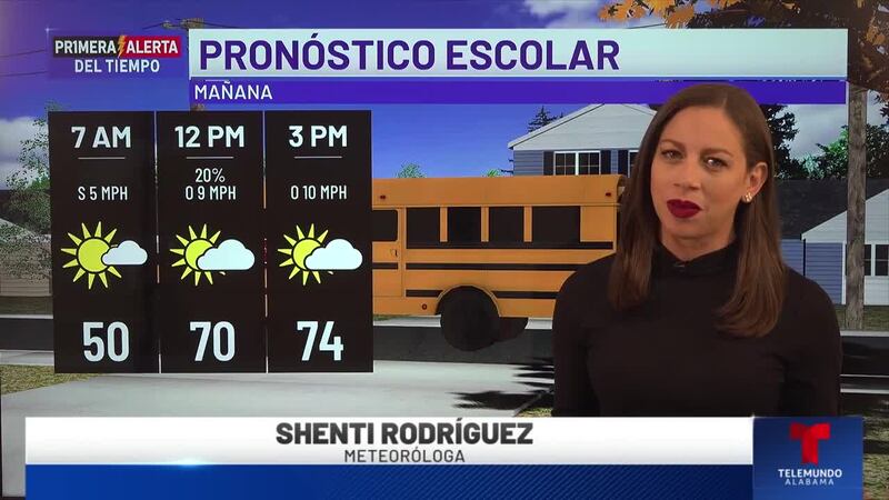 Primera Alerta del Tiempo: Pronóstico escolar