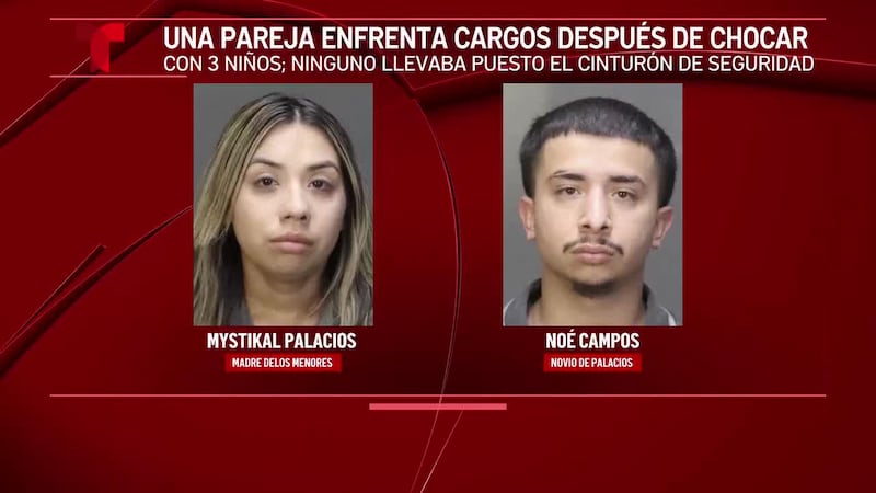 Una pareja de Waco es acusada en accidente por conducir ebria por no llevar a los niños...