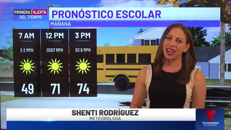 Primera Alerta del Tiempo: Pronóstico escolar