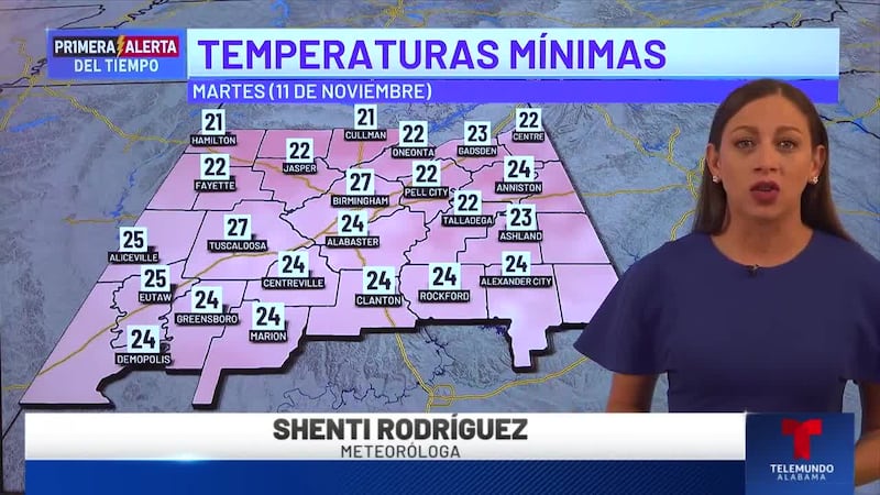 Temperaturas congelantes para comenzar la próxima semana