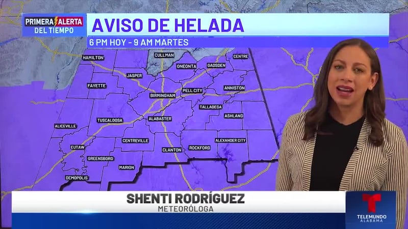 Día de Primera Alerta del Tiempo: Aviso de helada