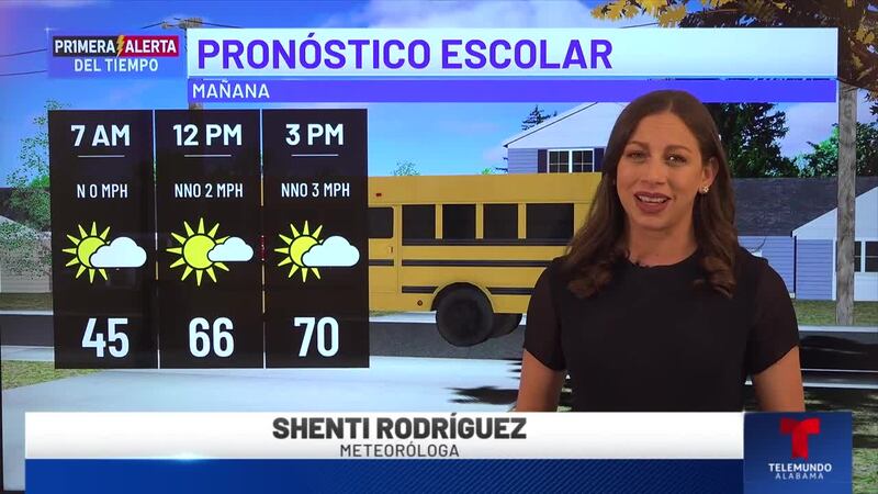 Primera Alerta del Tiempo: Pronóstico escolar