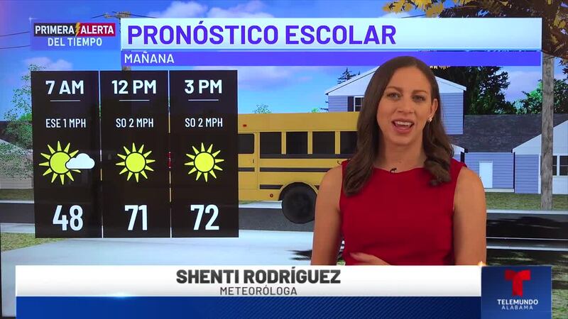 Primera Alerta del Tiempo: Pronóstico escolar