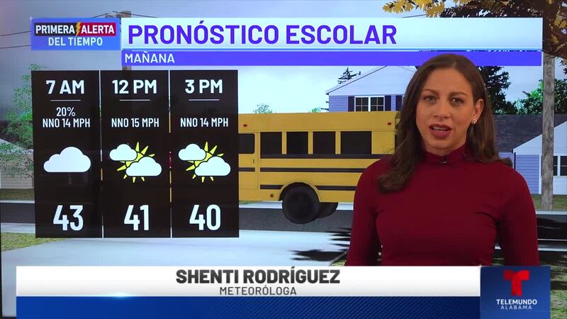 Primera Alerta del Tiempo: Pronóstico escolar