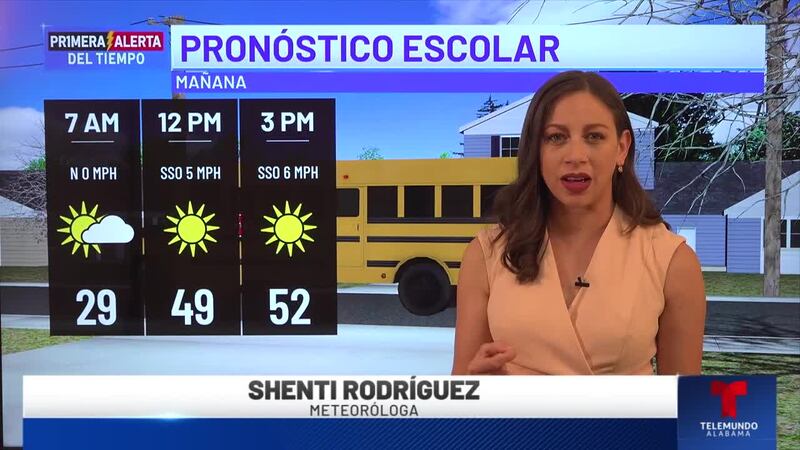 Primera Alerta del Tiempo: Pronóstico escolar