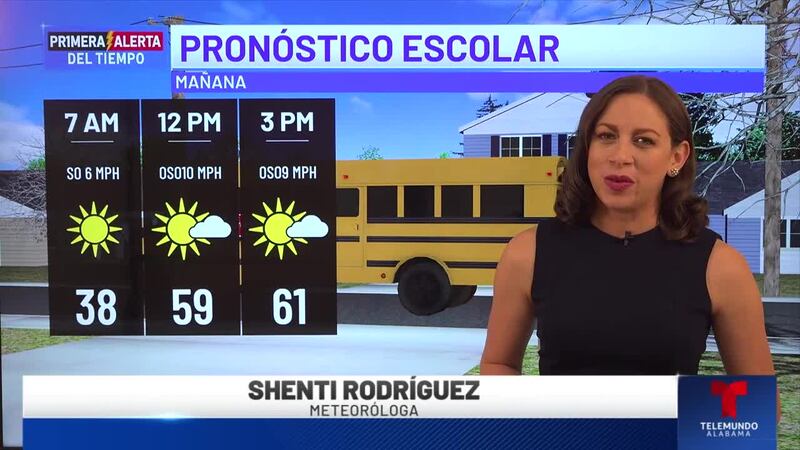 Primera Alerta del Tiempo: Pronóstico escolar