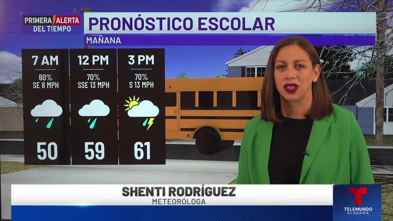 Primera Alerta del Tiempo: Pronóstico escolar